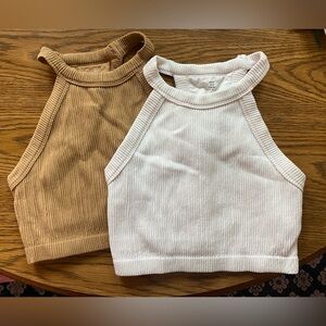 Pair of Superchill Seamless High Neck Bra Tops | M